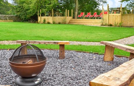 Dale Manor garden bonfire